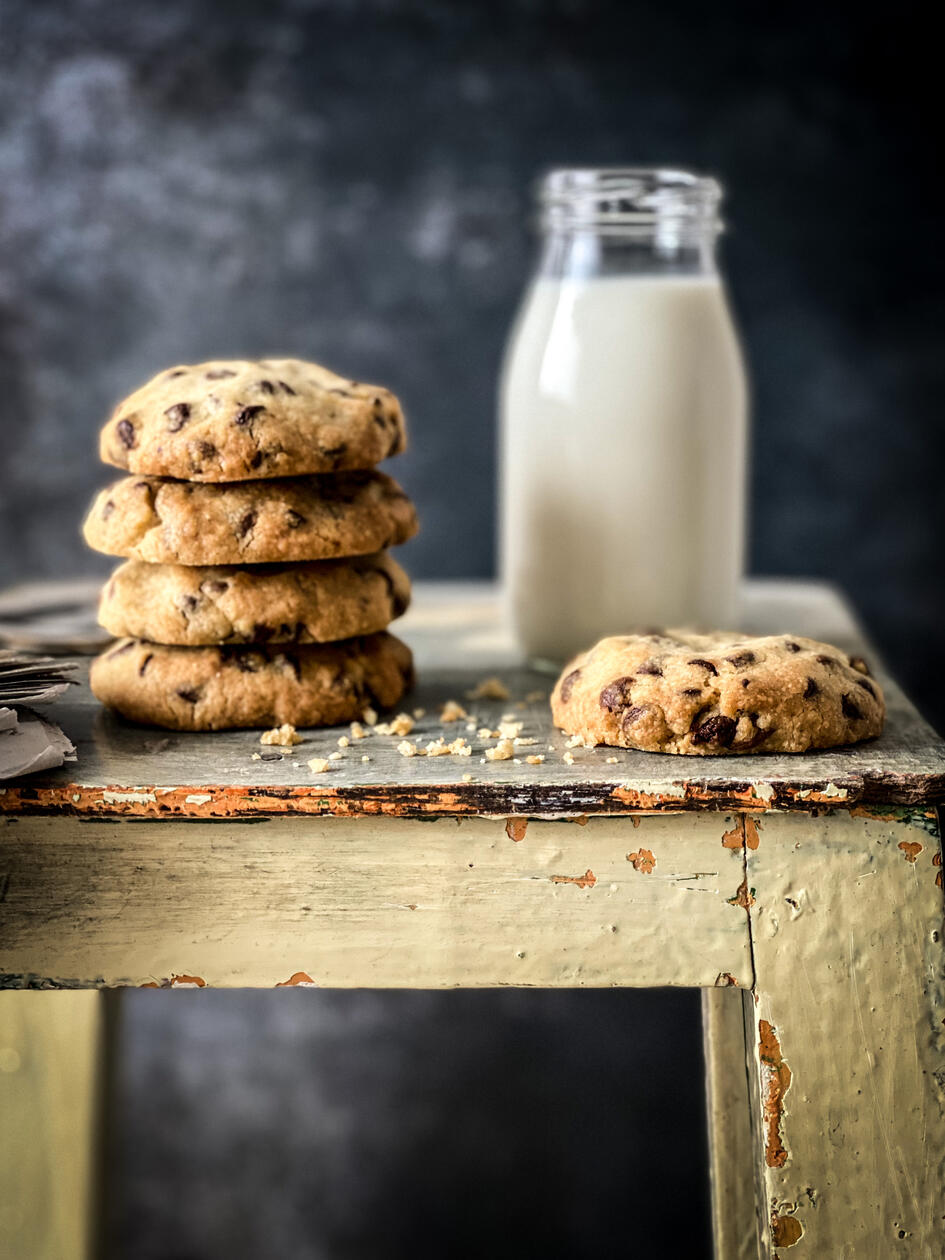 Photo de cookies et de lait Photo de cookies et de lait