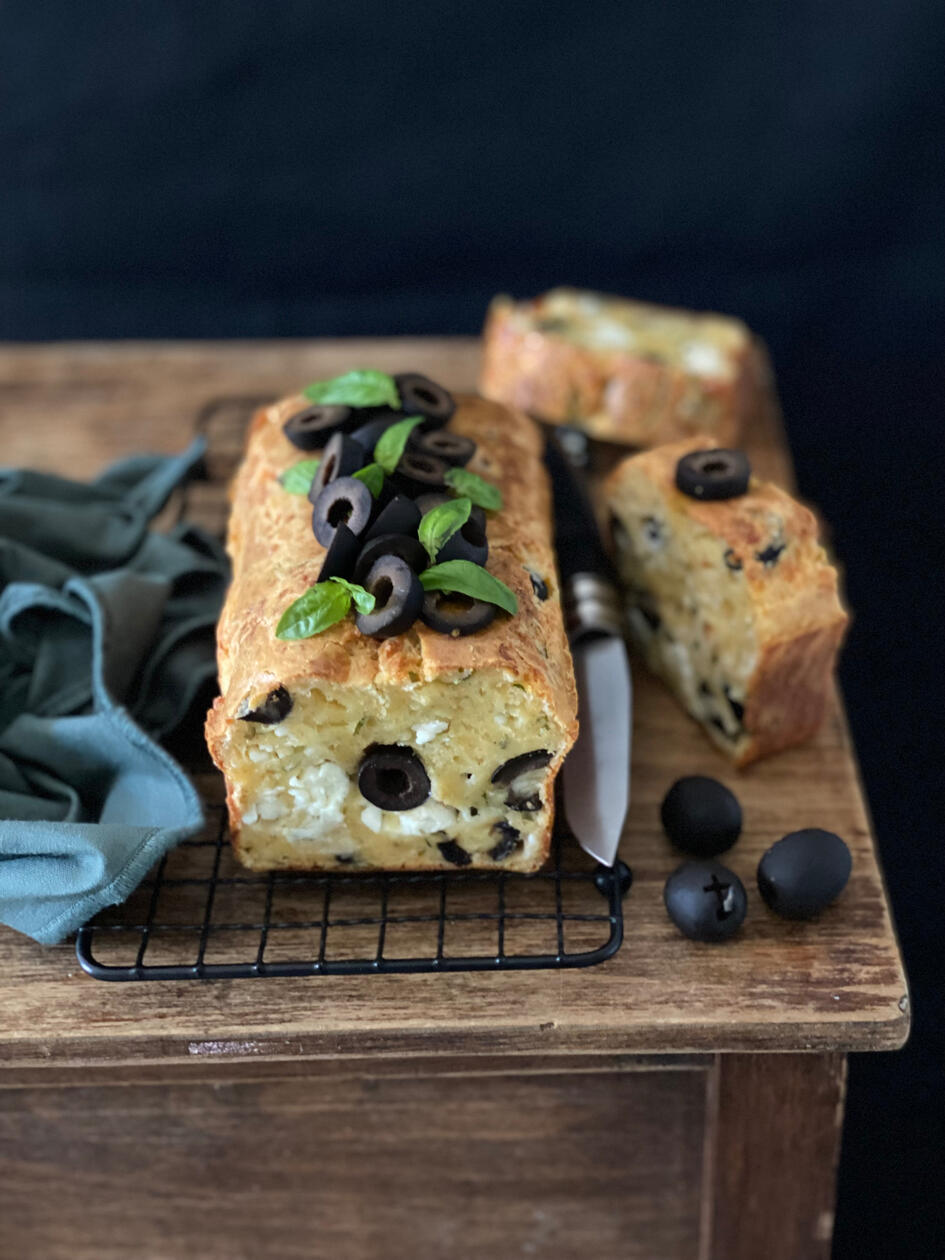 photo de cake feta olives photo de cake feta olives