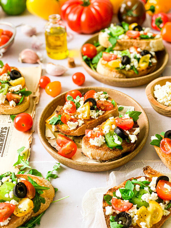 photo de tartines salées