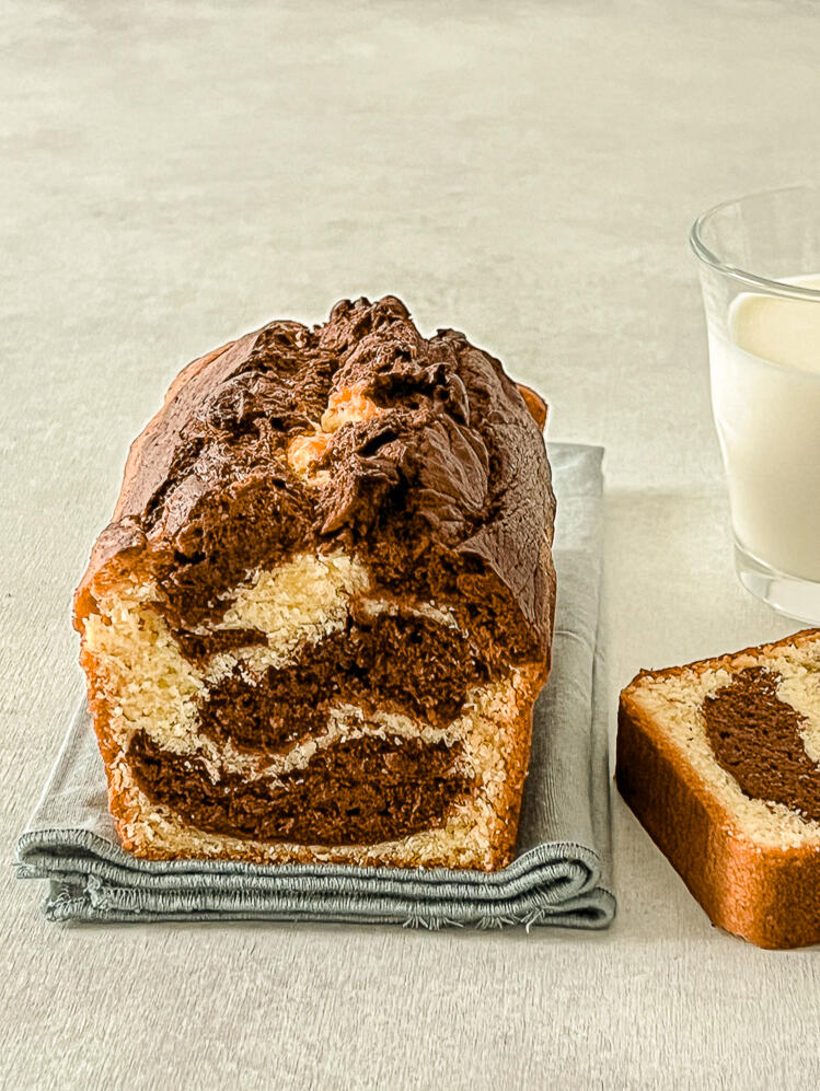 Photo de cake marbré Photo de cake marbré