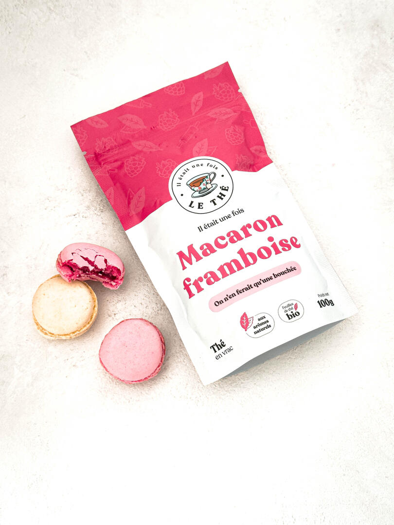 Photo produit de macaron framboise